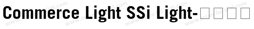 Commerce Light SSi Light字体转换